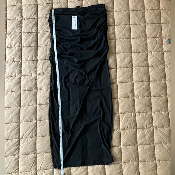 Karen Millen Mesh Ruched Midaxi Skirt - Black - Medium - Picture 9 of 9